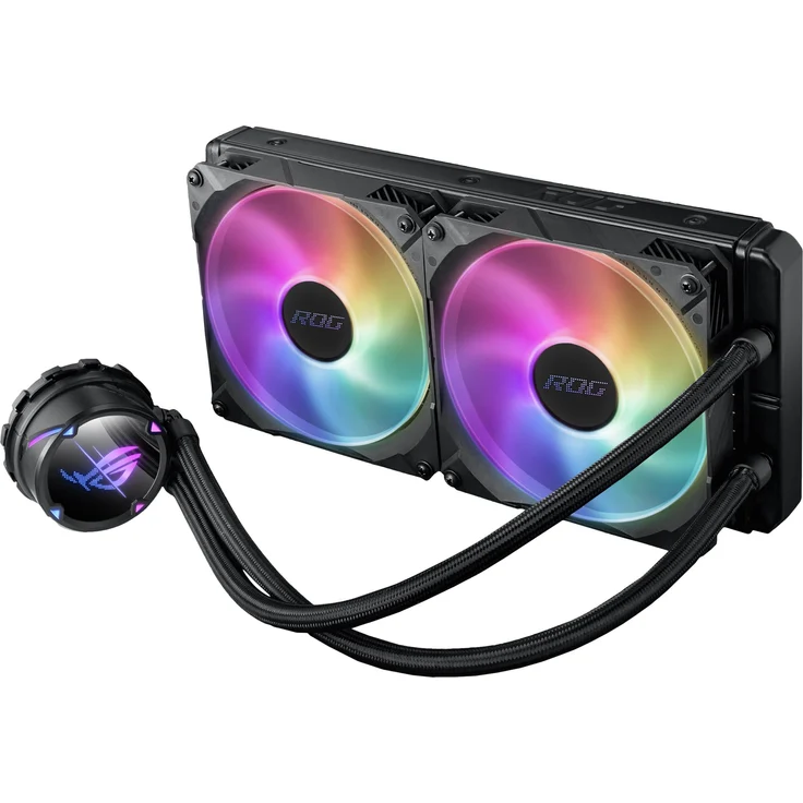 ASUS ROG Strix LC II RGB 280 (2 x 140 mm Lüfter, AIO Wasserkühlung, Aura Sync RGB, mit RGB Lüfter) – Bild 2