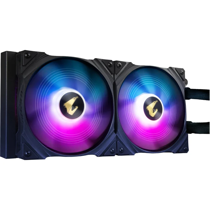 Gigabyte AORUS WATERFORCE X 280 Wasserkühlung, schwarz – Bild 2