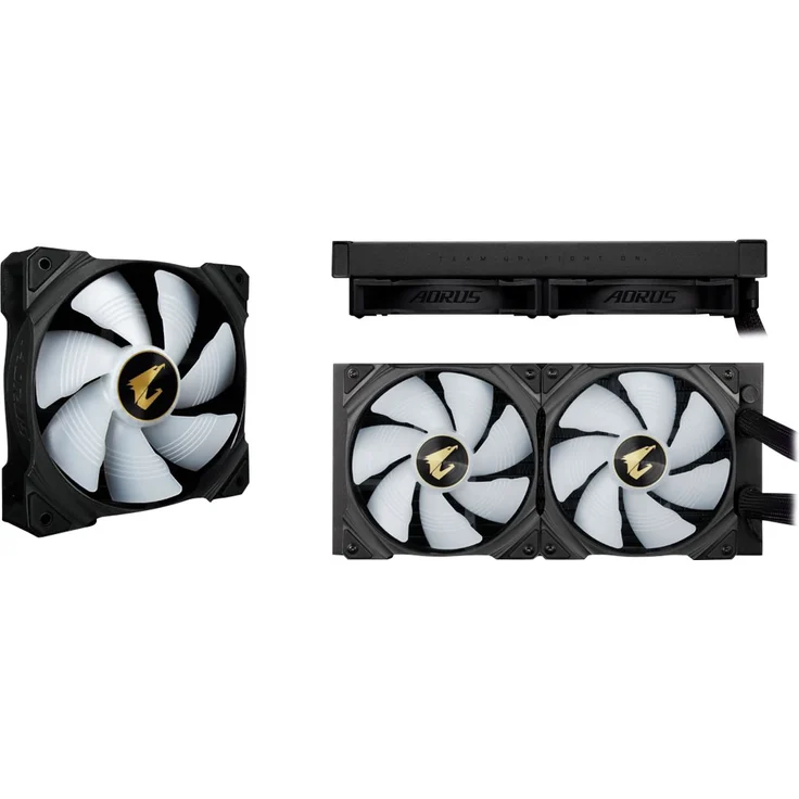 Gigabyte AORUS WATERFORCE X 280 Wasserkühlung, schwarz – Bild 11