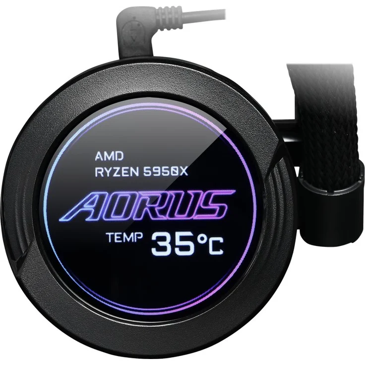 Gigabyte AORUS WATERFORCE X 280 Wasserkühlung, schwarz – Bild 3