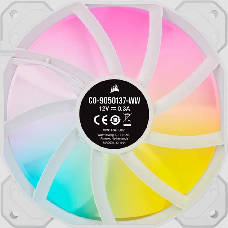 Corsair SP Series, White SP120 RGB ELITE, 120mm RGB LED Fan with AirGuide, Triple Pack with Lighting - Preisvergleich – Bild 8