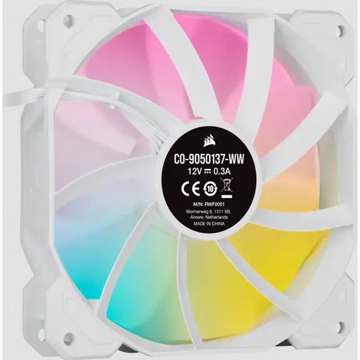 Corsair SP Series, White SP120 RGB ELITE, 120mm RGB LED Fan with AirGuide, Triple Pack with Lighting - Preisvergleich