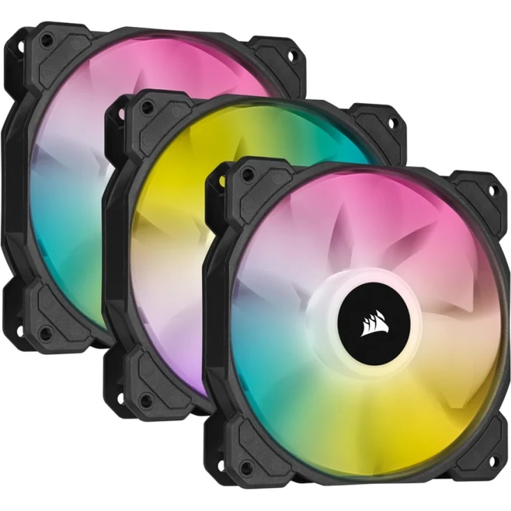 Corsair SP Series, White SP120 RGB ELITE, 120mm RGB LED Fan with AirGuide, Triple Pack with Lighting - Preisvergleich – Bild 7