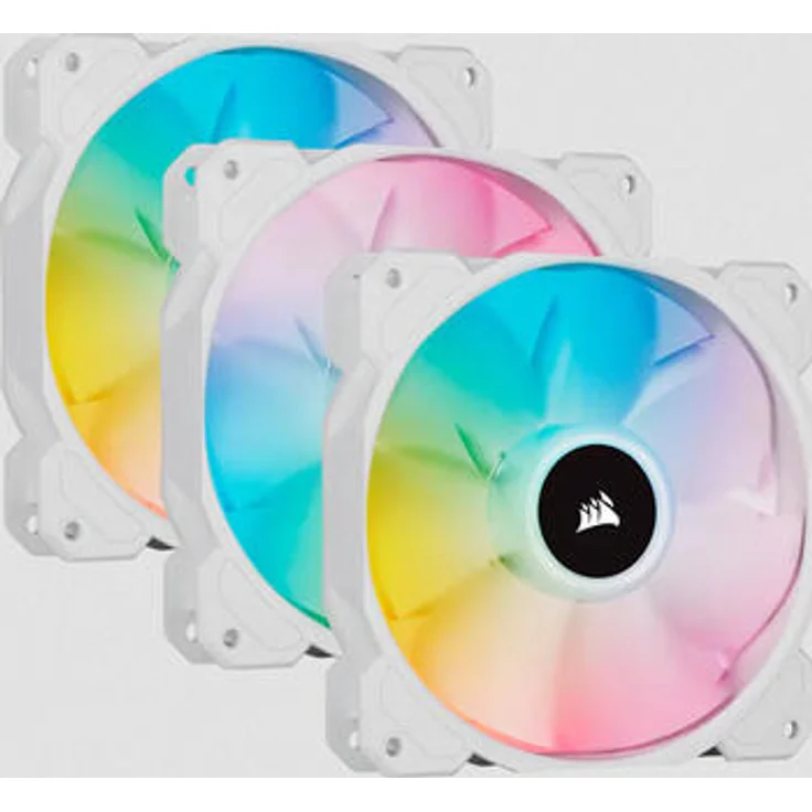 Corsair SP Series, White SP120 RGB ELITE, 120mm RGB LED Fan with AirGuide, Triple Pack with Lighting - Preisvergleich – Bild 4