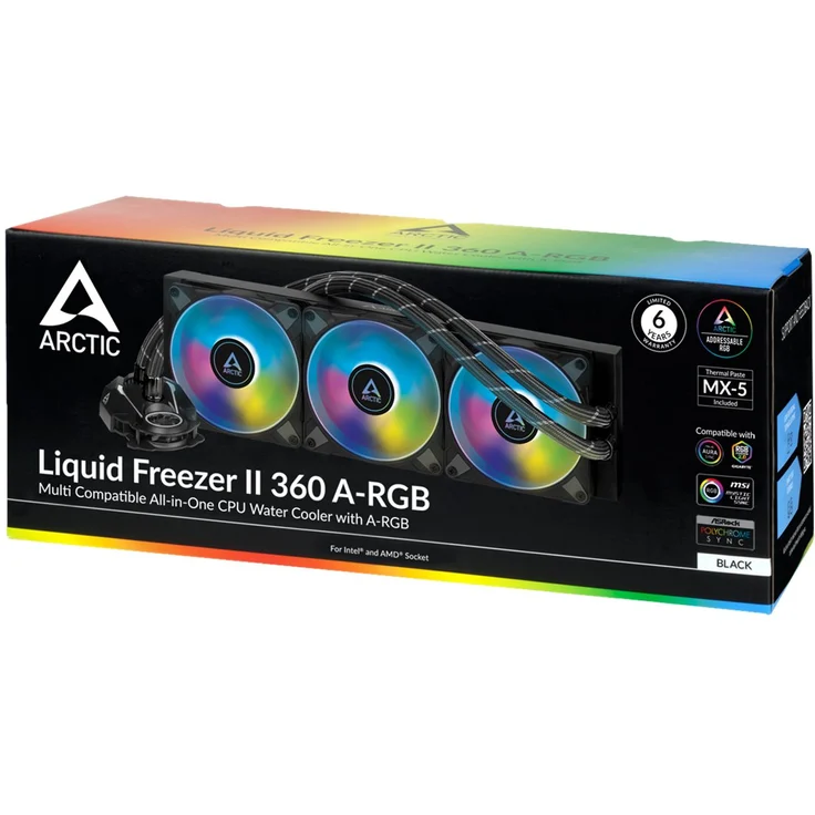 ARCTIC Liquid Freezer II 360 A-RGB Multikompatibler All-in-One Wasserkühler mit A-RGB (ACFRE00101A) – Bild 7