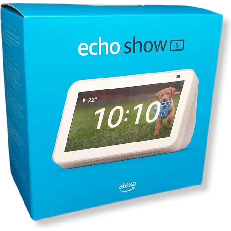 Amazon Echo Show 5 (2. Generation, 2021), Mehr als nur eine Uhr – Smart Display für den Nachttisch, mit Alexa und 2-MP-Kamera, Weiß – Bild 8