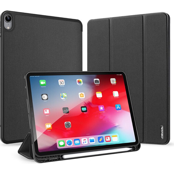 nevox Vario Series Bookcase für Apple iPad Air 10.9 (4. Gen.), Basaltgrau