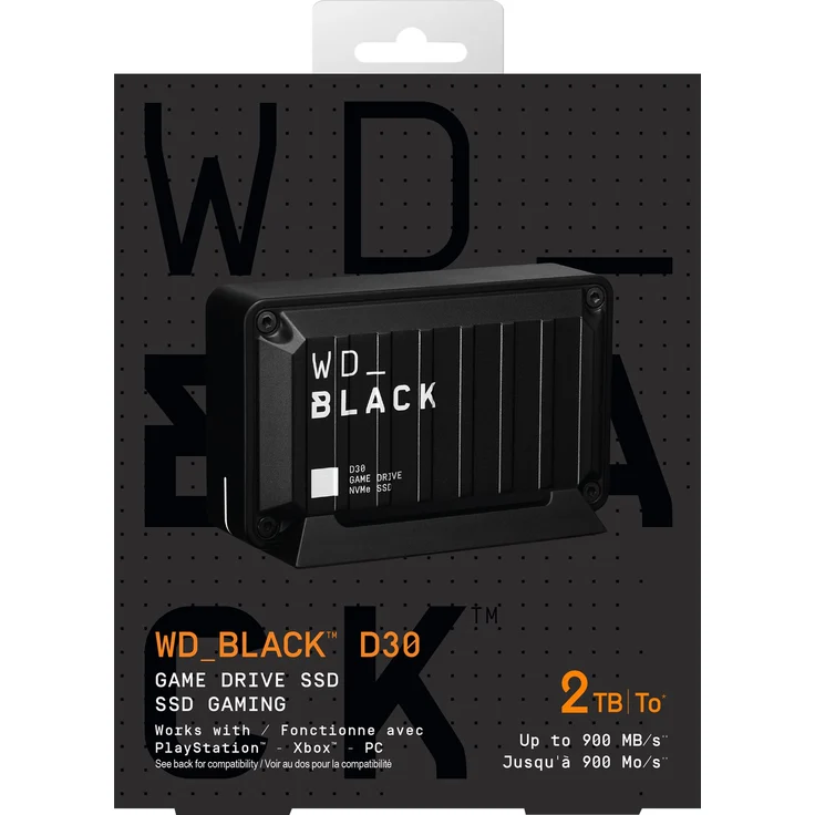 Western Digital WD_Black D30 Game Drive SSD 2TB, USB-C 3.1 (WDBATL0020BBK-WESN) – Bild 6