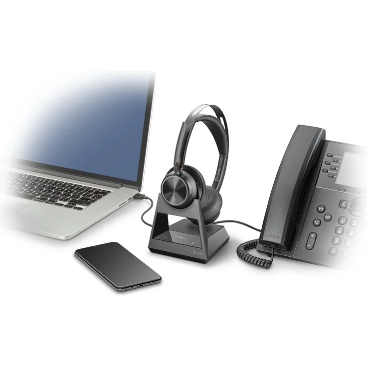 PLANTRONICS Poly Bluetooth Headset Voyager Focus 2 Office USB-A, 213729-01, Schwarz – Bild 8