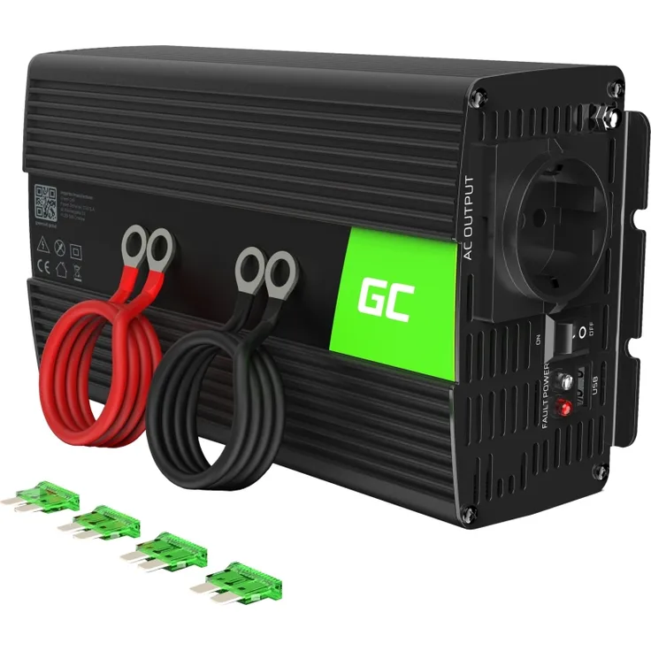 GreenCell Power Inverter 24V > 230V 10000W Black
