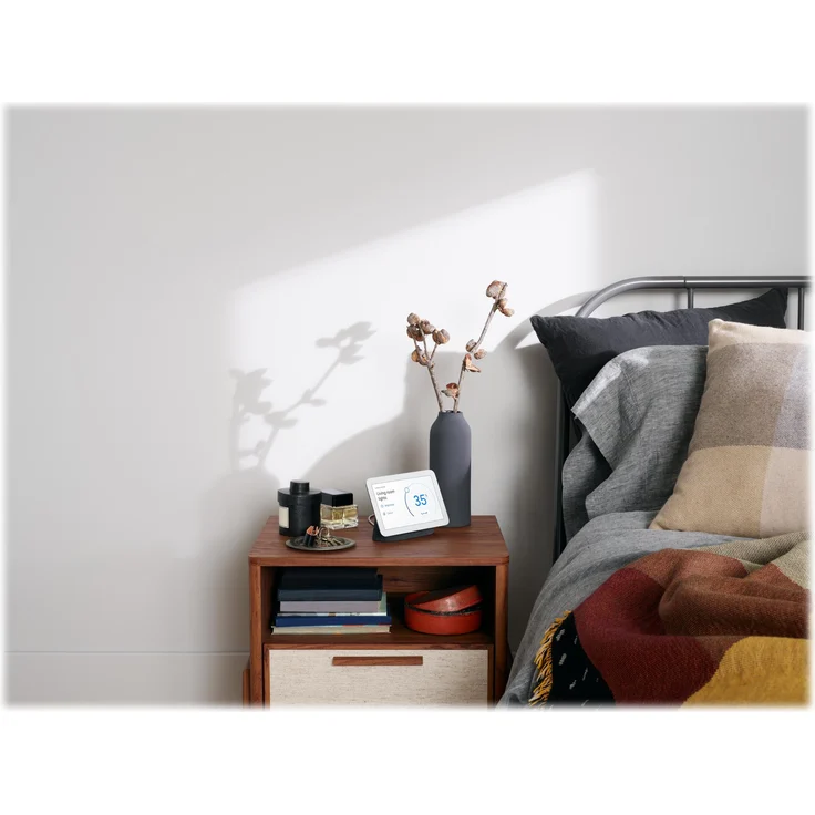 Google Nest Hub (2. Generation) Netzwerk-Lautsprecher, WLAN, Wireless Docking, Bluetooth, Sprachsteuerung, Google Assistant, Sprachassistent, kreide – Bild 10