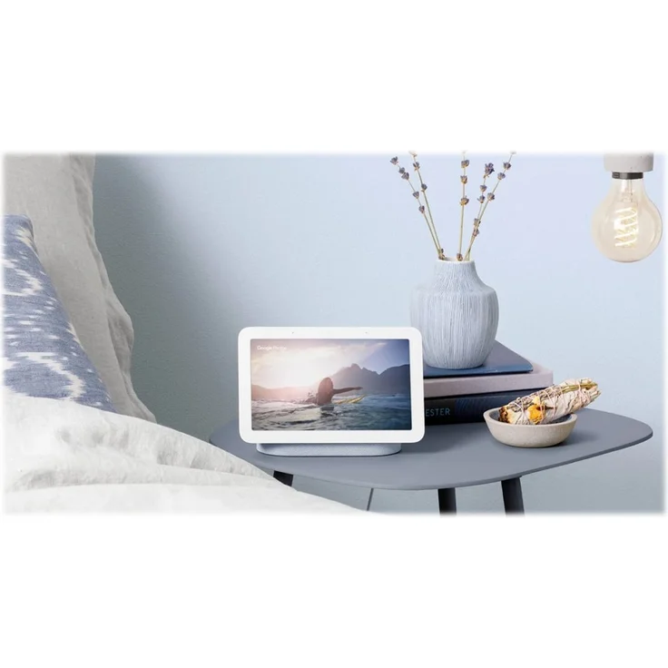 Google Nest Hub (2. Generation) Netzwerk-Lautsprecher, WLAN, Wireless Docking, Bluetooth, Sprachsteuerung, Google Assistant, Sprachassistent, kreide – Bild 11