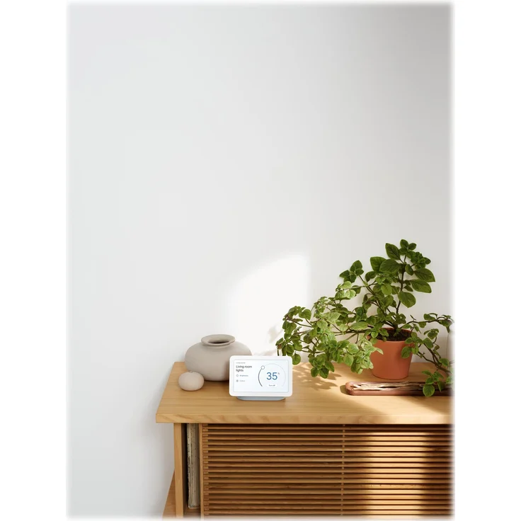 Google Nest Hub (2. Generation) Netzwerk-Lautsprecher, WLAN, Wireless Docking, Bluetooth, Sprachsteuerung, Google Assistant, Sprachassistent, kreide – Bild 9