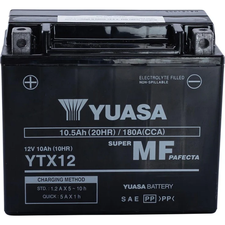 Batterie ''YTX12-BS'', ETN: 510012009, Yuasa, – Bild 1