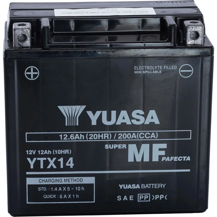 Batterie ''YTX14-BS'', ETN: 512014010, Yuasa,