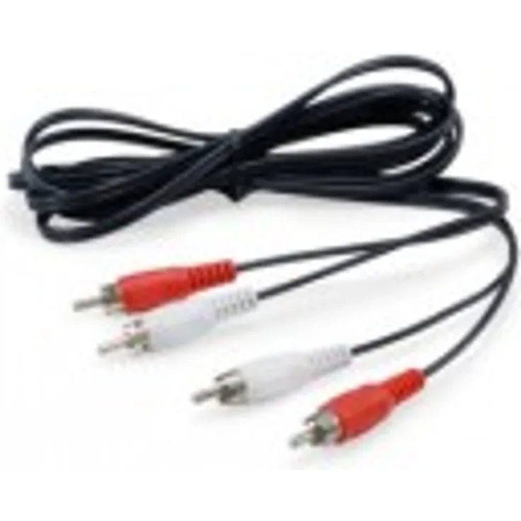 Equip Audiokabel 2xRCA-2xRCA St-St 2,50m