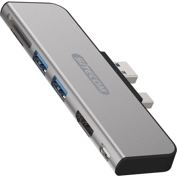 Sitecom CN-416. AusgangsschnittstelleHDMI,Mini DisplayPort,USB 3.2 Gen 1 (3.1 Gen 1). ProduktfarbeSchwarz, Silber (00192404)