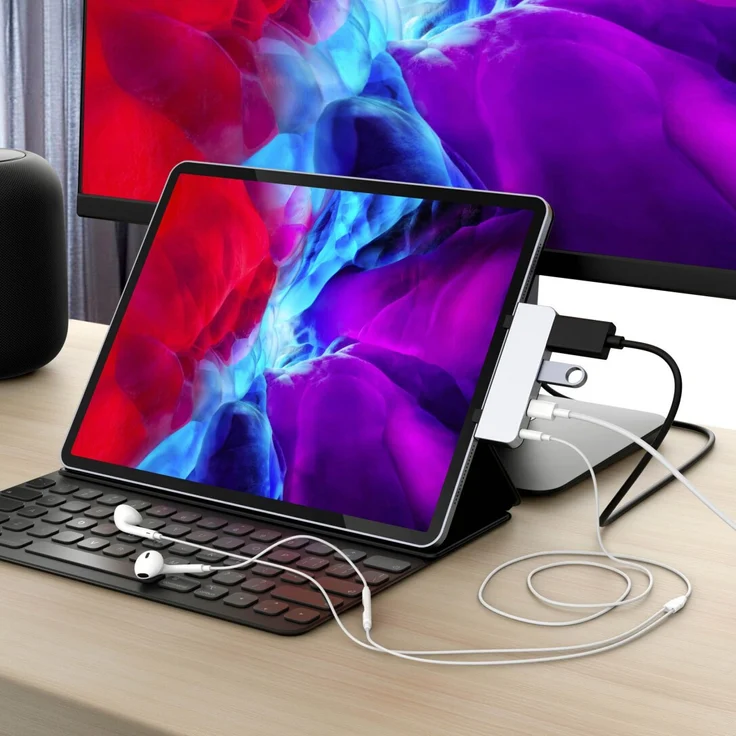 HyperDrive USB-C-Hub-Adapter für iPad Pro 11 n 12.9 Zoll, die meisten USBC Smartphones-Tablets, 4-in – Bild 4