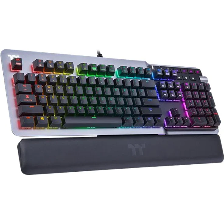 Thermaltake Argent K5 RGB Gaming Keyboard Titanium, MX SPEED RGB Silver, USB, Englisch QWERTY (GKB-KB5-SSSRGR-01) – Bild 4