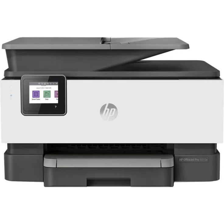 HP OfficeJet Pro 9010e Multifunktionsdrucker (HP+, A4, Drucker, Scanner, Kopierer, Fax, WLAN, LAN, Duplex, Airprint, mit 6 Probemonaten HP Instant Ink Inklusive) Grau, Weiß – Bild 4
