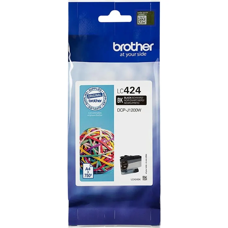 Brother Tintenpatrone LC-424BK Schwarz (ca. 750 Seiten) - Preisvergleich – Bild 2