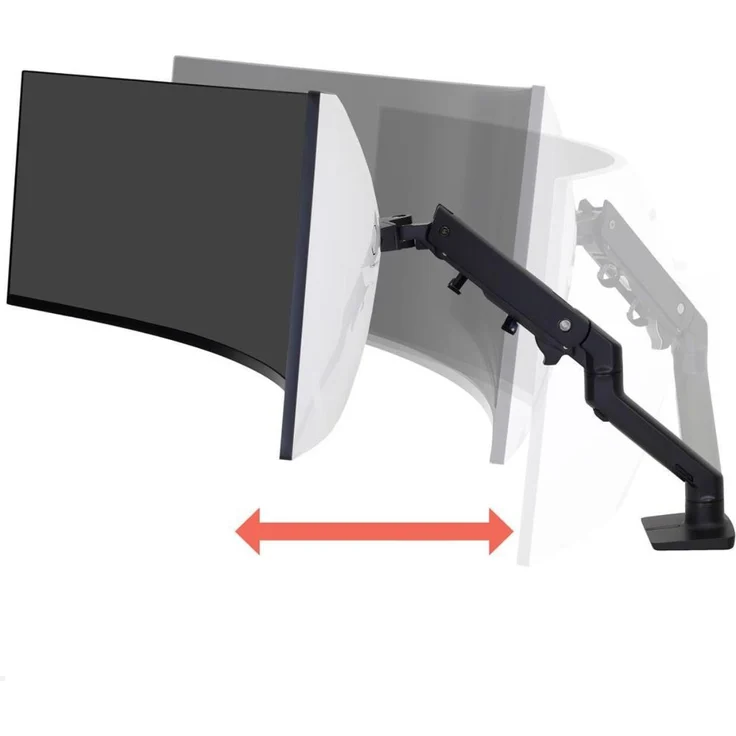 Ergotron HX Monitor Tischhalterung mit HD Gelenk bis 49 Zoll, schwarz (45-647-224) – Bild 3