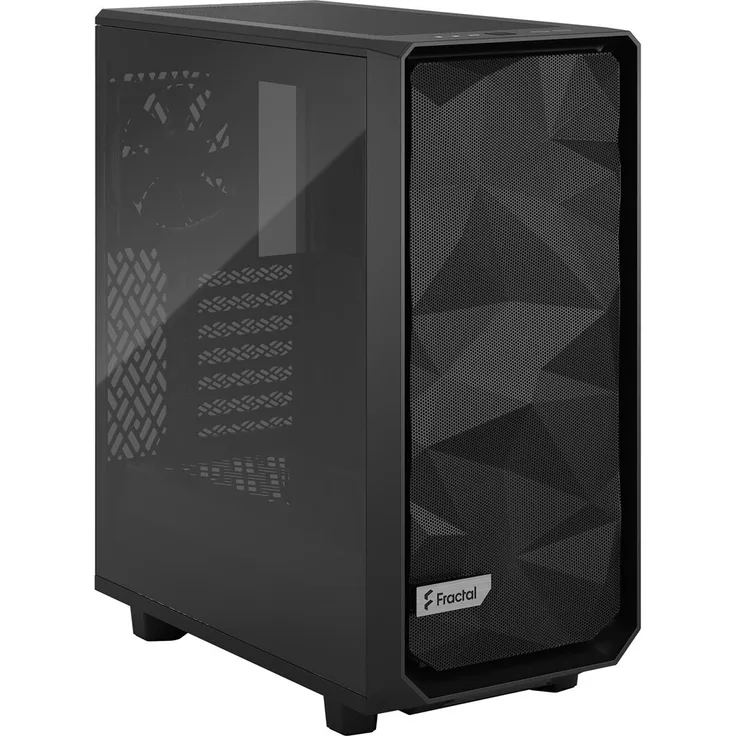Fractal Design Meshify 2 Compact Black TG Light Tint Tower-Gehäuse, schwarz