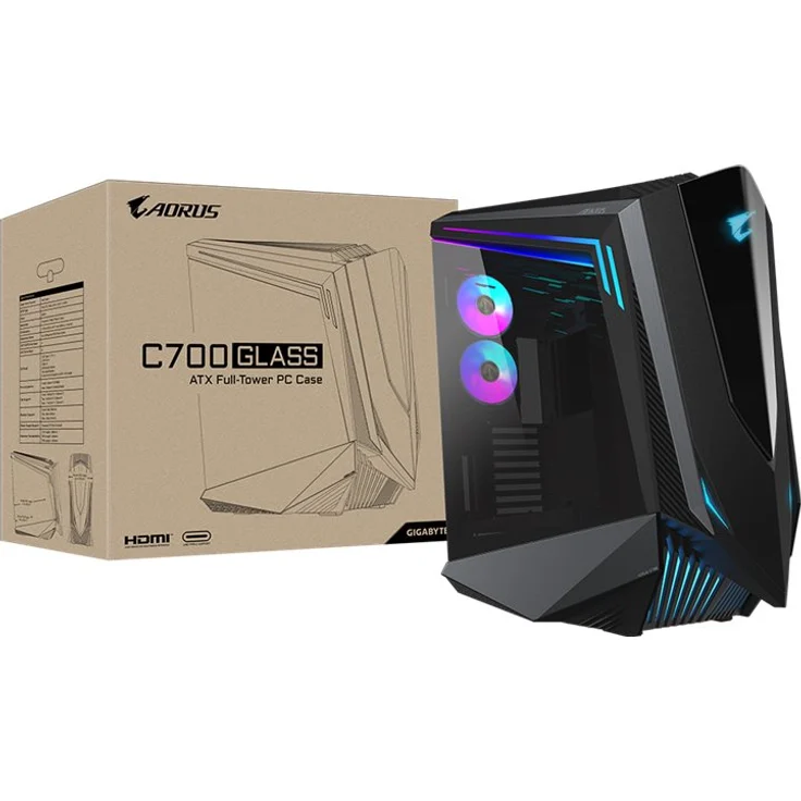 GIGABYTE AORUS C700 Glass Midi Tower Gaming Gehäuse mit Sichtfenster – Bild 3