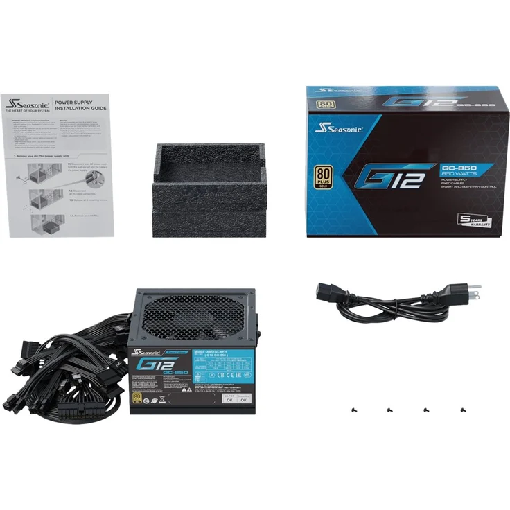 Netzteil Seasonic 850W G12 GC-850 (80+Gold) – Bild 4