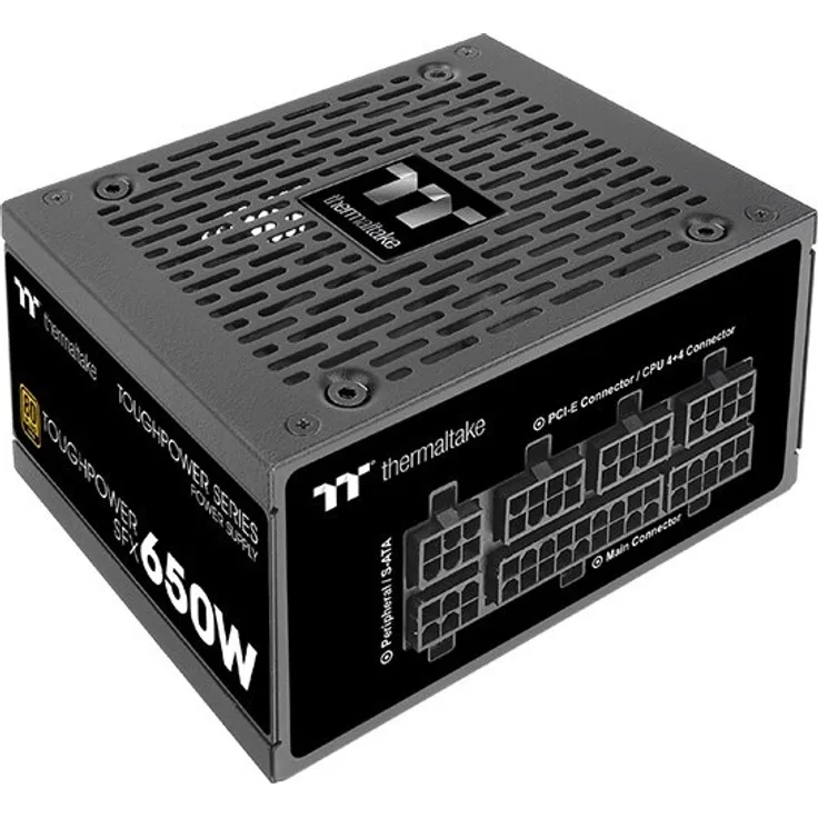 Thermaltake ToughPower SFX SFX-650AH8FKG - TT Premium Edition - Netzteil (intern) - ATX12V - SFX12V - 80 PLUS Gold - Wechselstrom 100-240 V - 650 Watt - aktive PFC - Schwarz