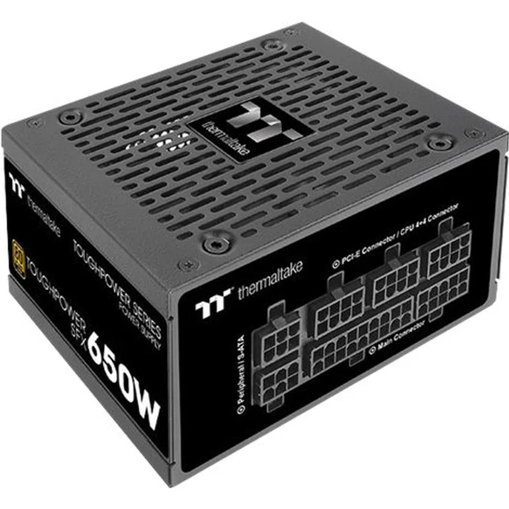 Thermaltake ToughPower SFX SFX-650AH8FKG - TT Premium Edition - Netzteil (intern) - ATX12V - SFX12V - 80 PLUS Gold - Wechselstrom 100-240 V - 650 Watt - aktive PFC - Schwarz – Bild 3