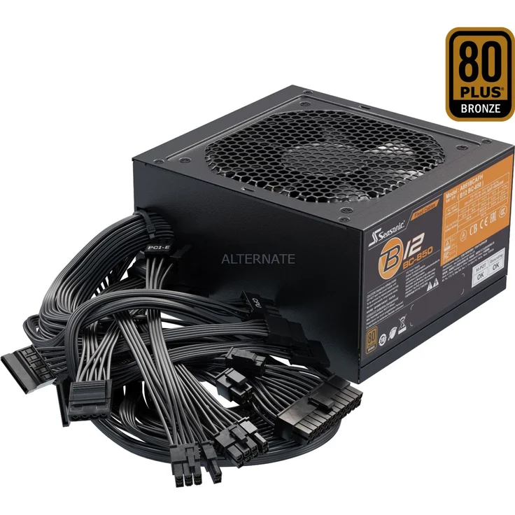 Seasonic B12 BC Netzteil 850 W 20+4 pin ATX ATX Schwarz (B12 BC-850) – Bild 10