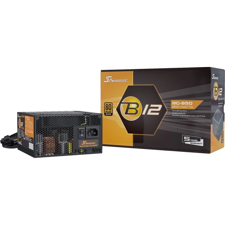 Seasonic B12 BC Netzteil 850 W 20+4 pin ATX ATX Schwarz (B12 BC-850) – Bild 6