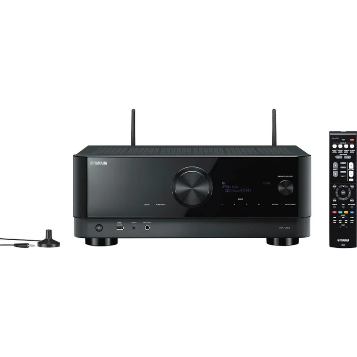 Yamaha RX-V6A 7.2 AV-Receiver mit Bluetooth, WLAN, DAB+, FM (UKW), AM (MW), schwarz – Bild 2