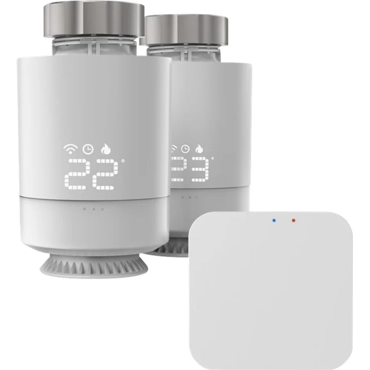 Hama 00176593 Smartes Heizkörperthermostat, Starter-Set 2 St. mit Hub, Heizungssteuerung WLAN, Smart Home Heizungsregler für alle Ventile, programmierbarer Heizungsthermostat, heizen per App und Energie sparen – Bild 2