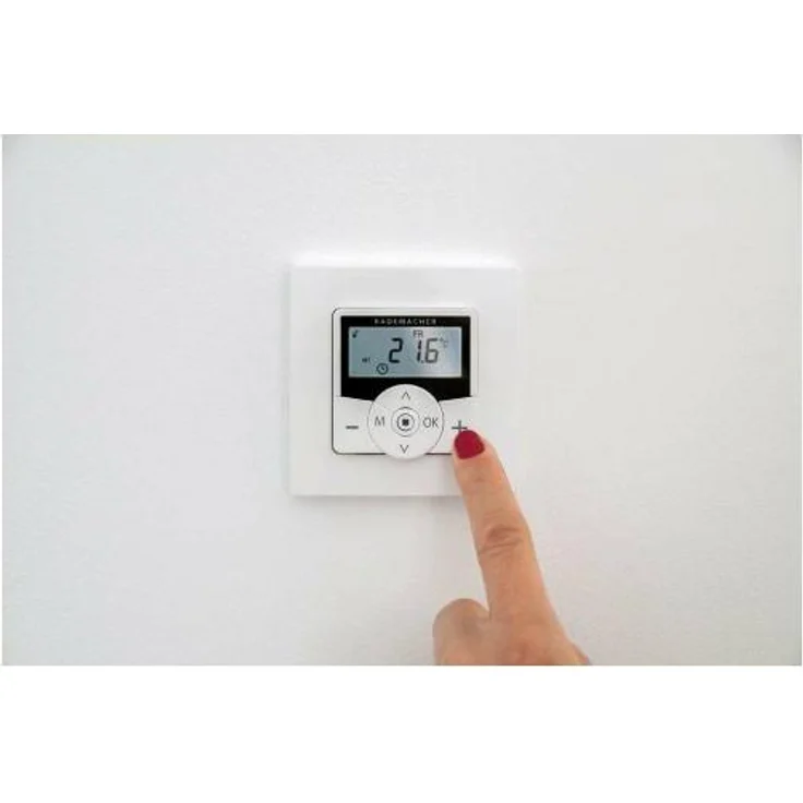 Rademacher DuoFern Raumthermostat (2. Generation) 9485-1, Funk-Thermostat, für Heizkörper und Fußbodenheizung, Smart Home Wandthermostat, weiß – Bild 2