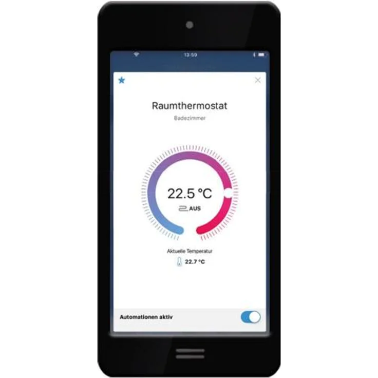 Rademacher DuoFern Raumthermostat (2. Generation) 9485-1, Funk-Thermostat, für Heizkörper und Fußbodenheizung, Smart Home Wandthermostat, weiß – Bild 5