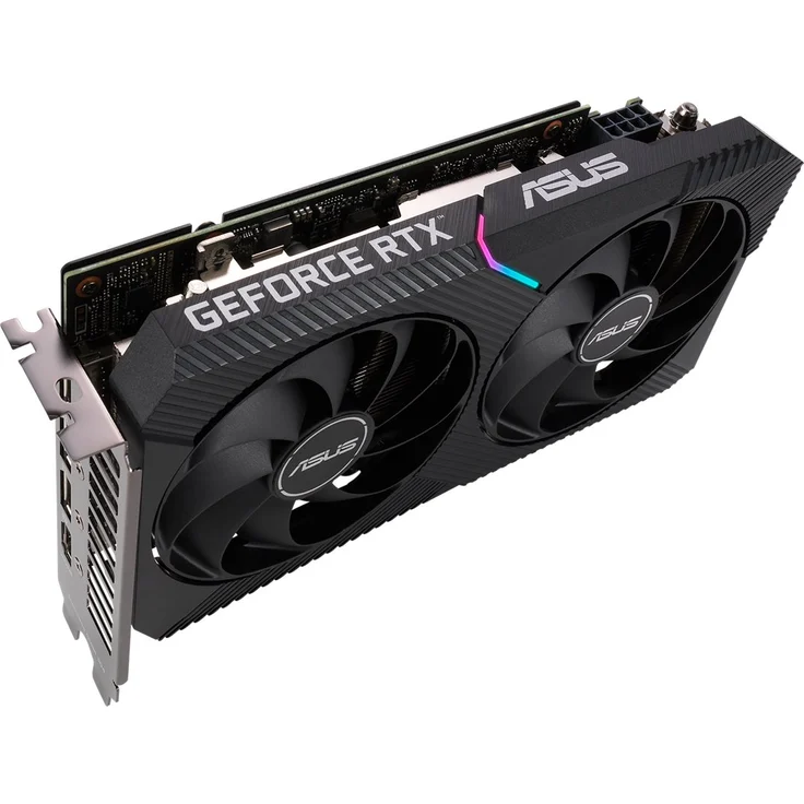 ASUS GeForce Dual RTX 3060 12GB V2 OC Edition Gaming Grafikkarte (GDDR6 Speicher, PCIe 4.0, 1x HDMI 2.1, 3x DisplayPort 1.4a (90YV0GB2-M0NA10) – Bild 3