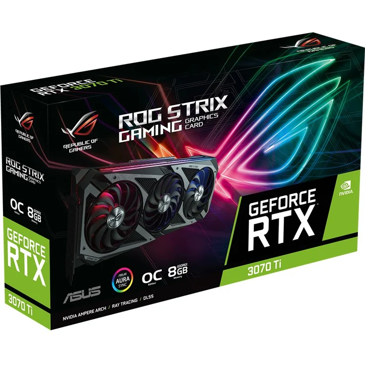 ASUS ROG Strix GeForce RTX 3070 TI 8GB OC Edition Gaming Grafikkarte (GDDR6 Speicher, PCIe 4.0, 2x HDMI 2.1, 3x DisplayPort 1.4a, 1x USB-C mit DisplayPort 1.4a, ROG-STRIX-RTX3070TI-O8G-GAMING – Bild 11