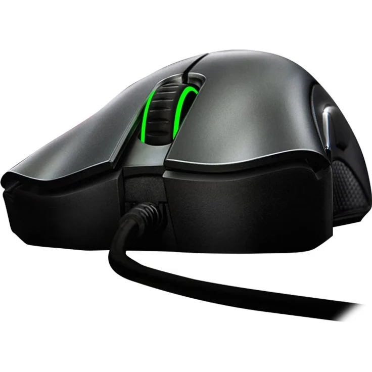 Razer DeathAdder Essential - Gaming Maus Schwarz, kabelgebunden, USB, LED Abtastung, 6400 DPI, 5 Maustasten, Beleuchtung (RZ01-03850100-R3M1) – Bild 2