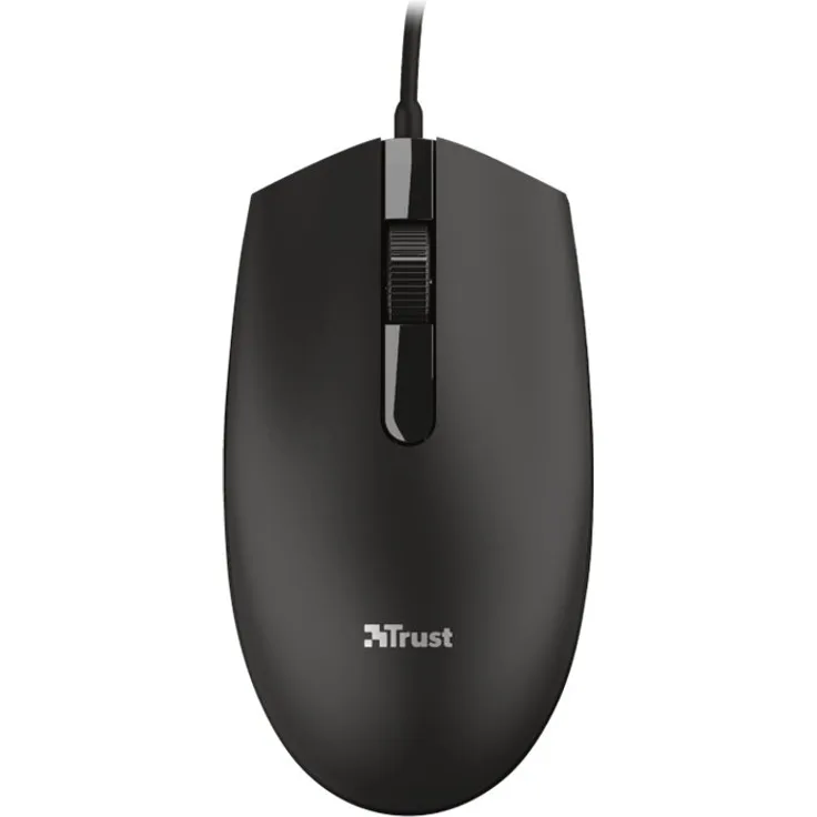 Trust Basi Wired Mouse schwarz, USB (24271)