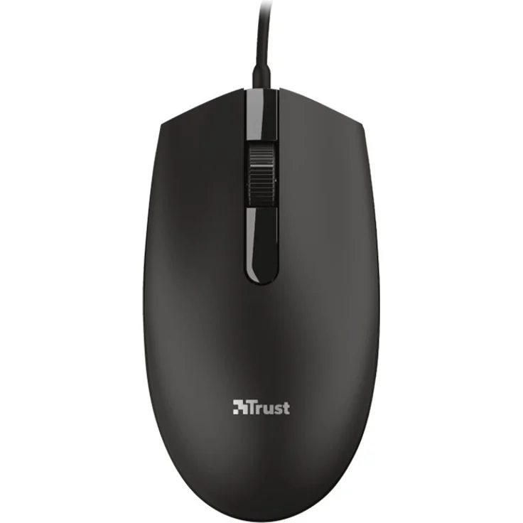 Trust Basi Wired Mouse schwarz, USB (24271) – Bild 1
