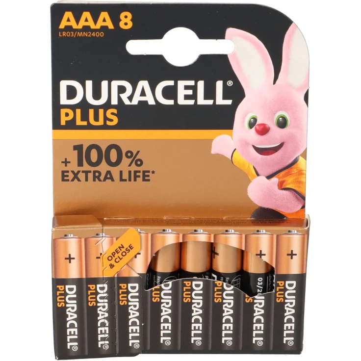 Duracell Batterie Plus NEW -AAA (MN2400-LR03) Micro 8St. – Bild 5