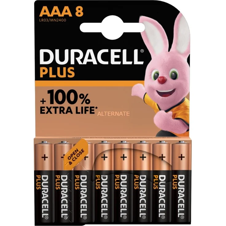 Duracell Batterie Plus NEW -AAA (MN2400-LR03) Micro 8St. – Bild 10