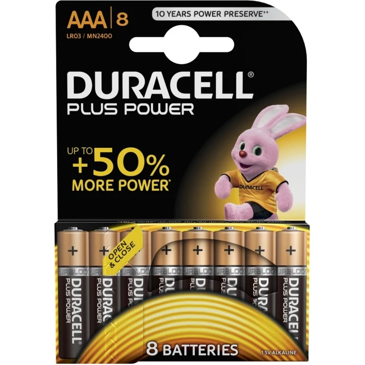 Duracell Batterie Plus NEW -AAA (MN2400-LR03) Micro 8St. – Bild 7
