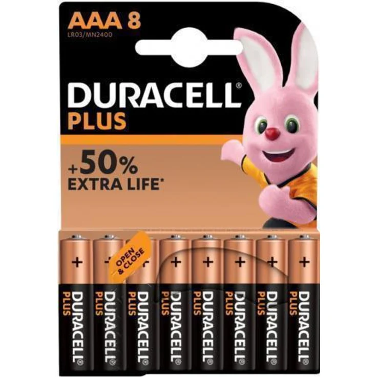 Duracell Batterie Plus NEW -AAA (MN2400-LR03) Micro 8St. – Bild 9