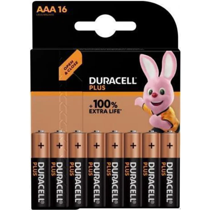 Duracell Batterie Plus NEW -AAA (MN2400-LR03) Micro 16St. – Bild 2