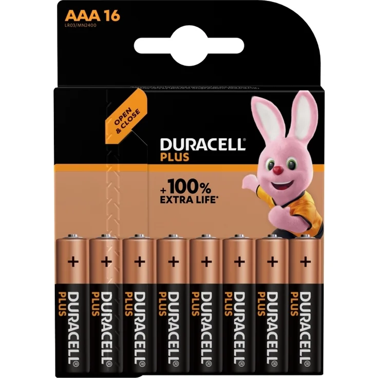 Duracell Batterie Plus NEW -AAA (MN2400-LR03) Micro 16St. – Bild 4