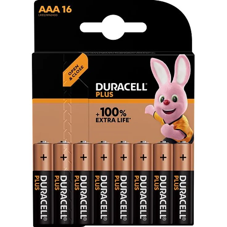 Duracell Batterie Plus NEW -AAA (MN2400-LR03) Micro 16St. – Bild 3