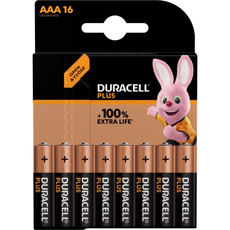 Duracell Batterie Plus NEW -AAA (MN2400-LR03) Micro 16St.